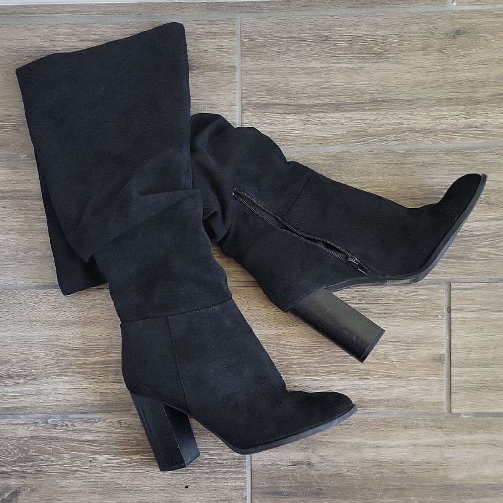 Forever 21 Black Heeled Boots